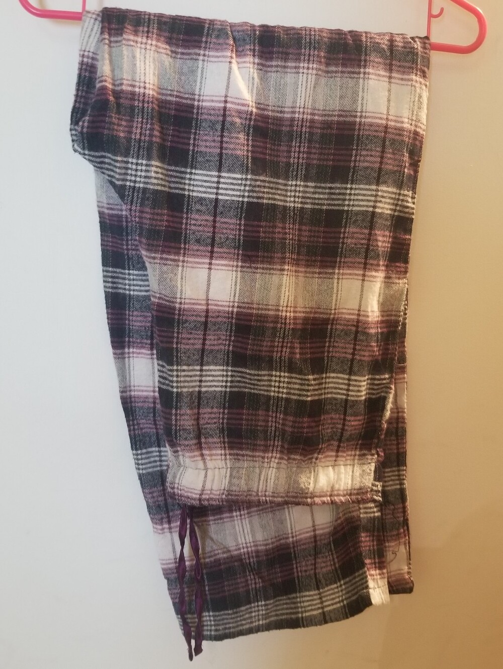 Stillwater Supply Plaid Lounge Pants in Black, White & Purple